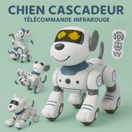 Chien robot intelligent interactif – Jouet programmable télécommandé